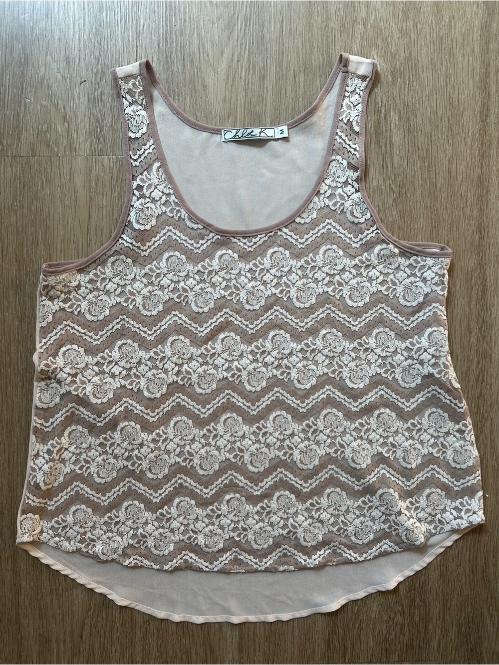 Chloe K Lace Front Tank